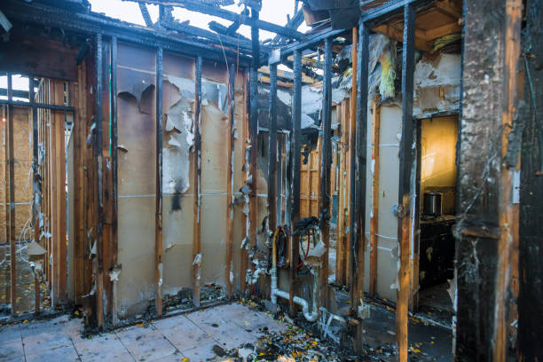 Professional Fire Damage Restoration technician working in Pineville, LA